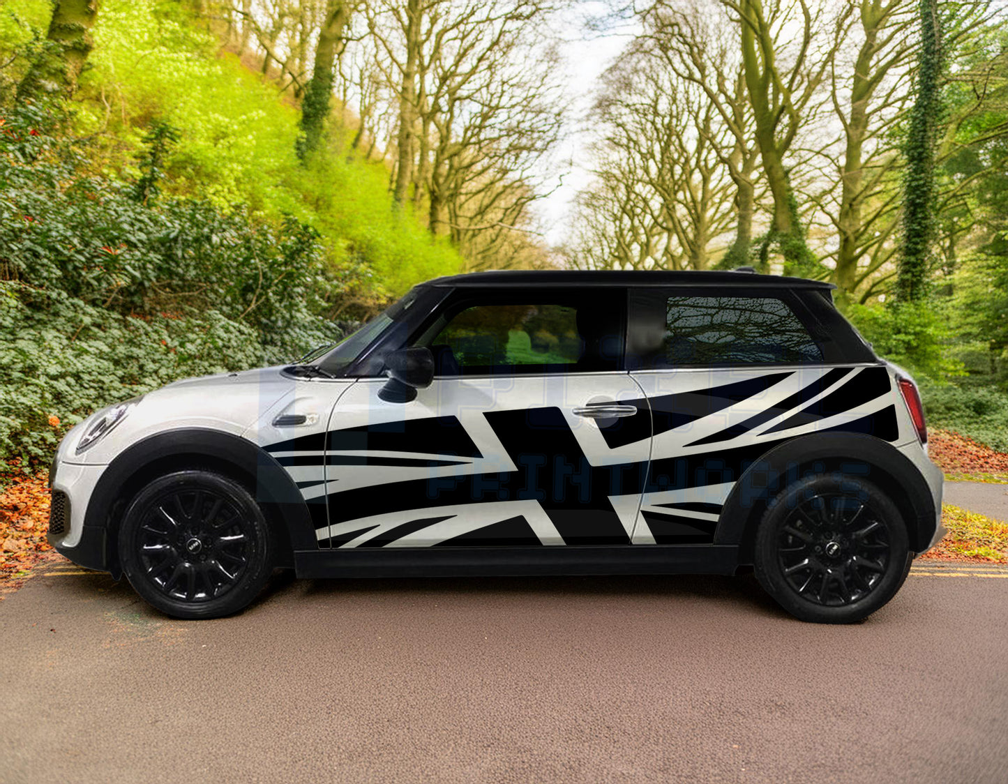Mini Cooper Union Jack XL Flag | Vinyl Decal | Suitable for Mini Cooper R56