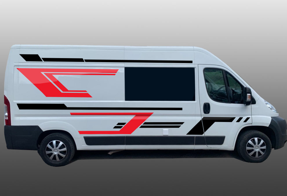 LWB Camper Vinyl Graphics Kit – 10pc Universal Decal Set by Pixel Printworks