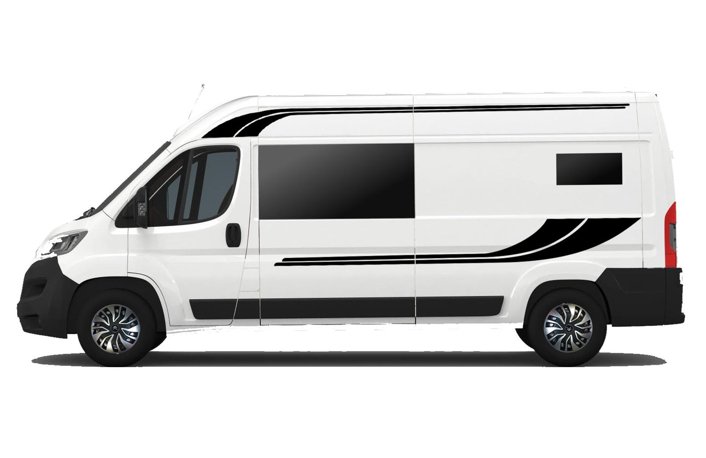 LWB Camper Vinyl Graphics Kit – 4pc Long Stripe Decal Set by Pixel Printworks
