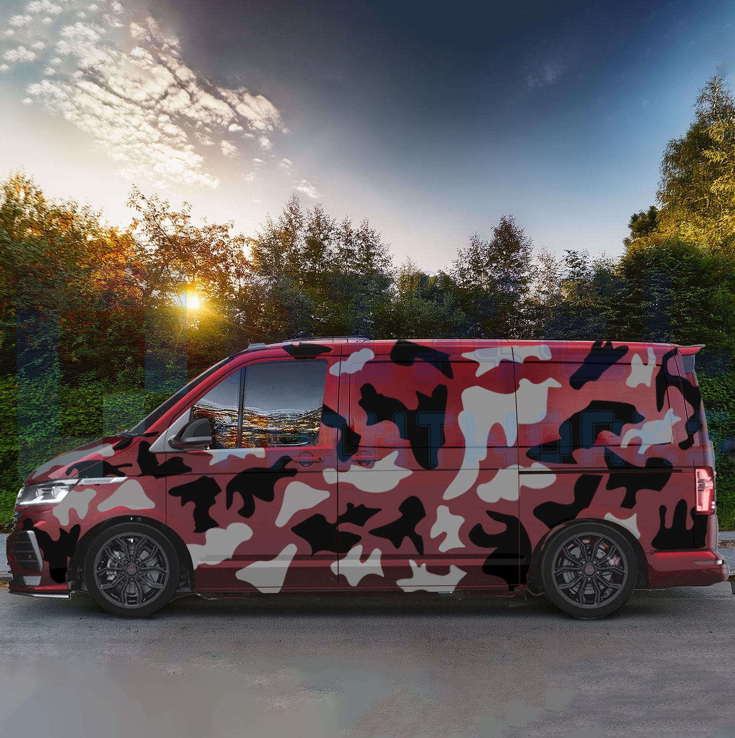 Pixel Printworks | Universal Camouflage Vinyl Graphics Kit | Suitable for All SWB Van Models