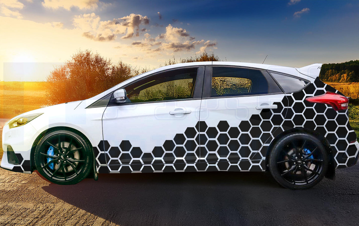 Universal Honeycomb Vinyl Graphics Kit | Suitable for All Car Models