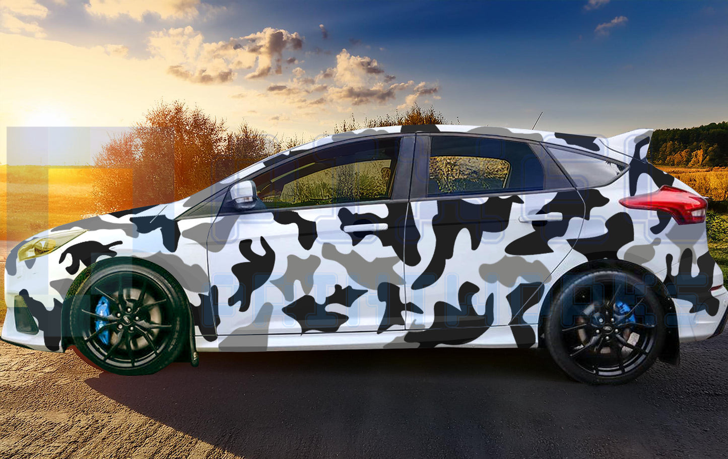 Universal Car Camouflage Vinyl Graphics Kit | Suitable for All Car Models