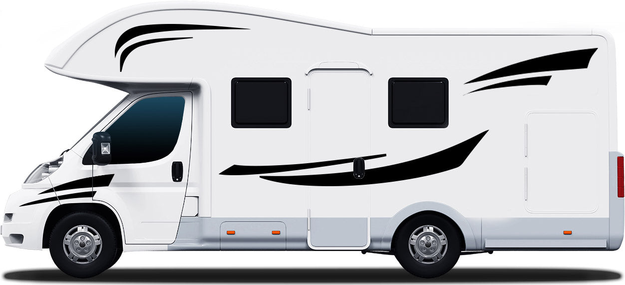 Conventional Motorhome Stripe Kit – 8pc Vinyl Decal Set