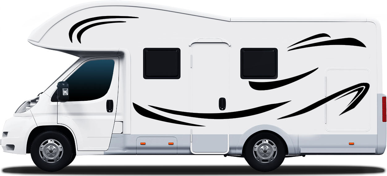 Conventional Motorhome Stripe Kit – 10pc Vinyl Decal Set