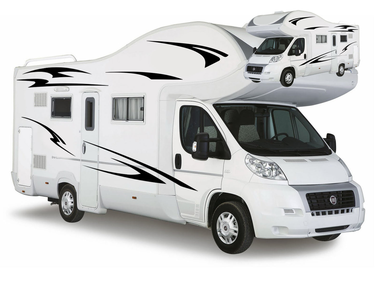 Conventional Motorhome Graphics Kit – 12pc Vinyl Decal Set