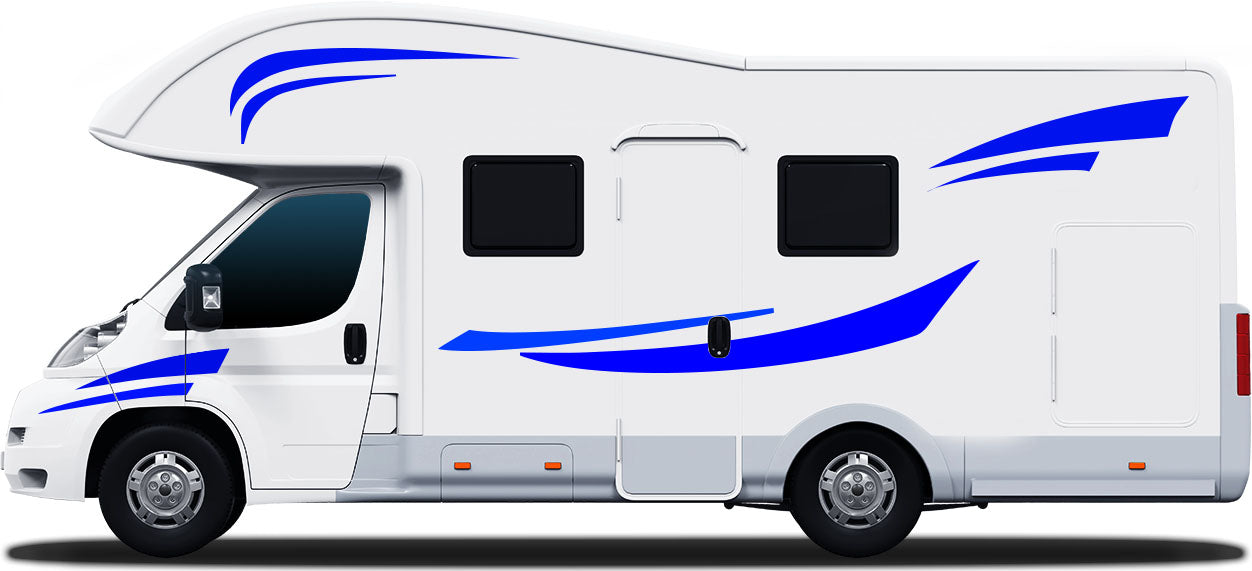 Conventional Motorhome Stripe Kit – 8pc Vinyl Decal Set