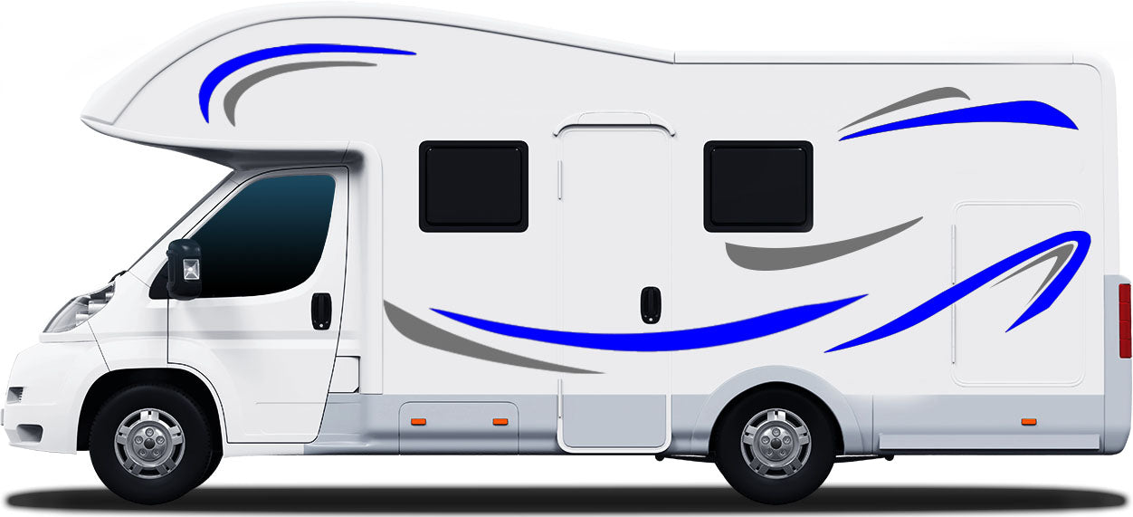 Conventional Motorhome Stripe Kit – 10pc Vinyl Decal Set