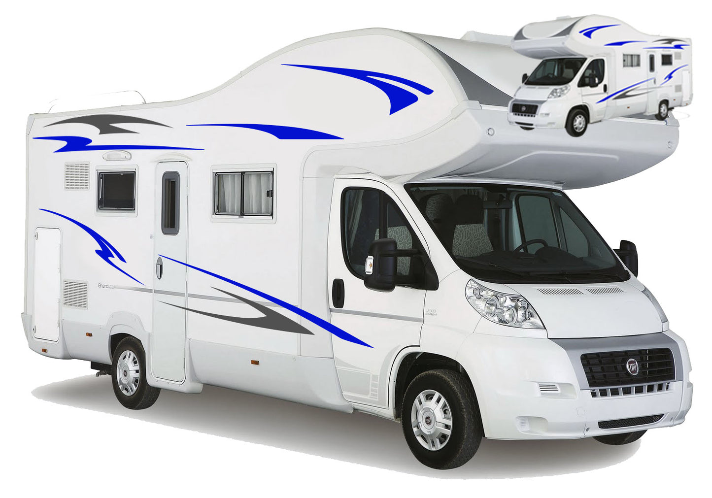 Conventional Motorhome Graphics Kit – 12pc Vinyl Decal Set