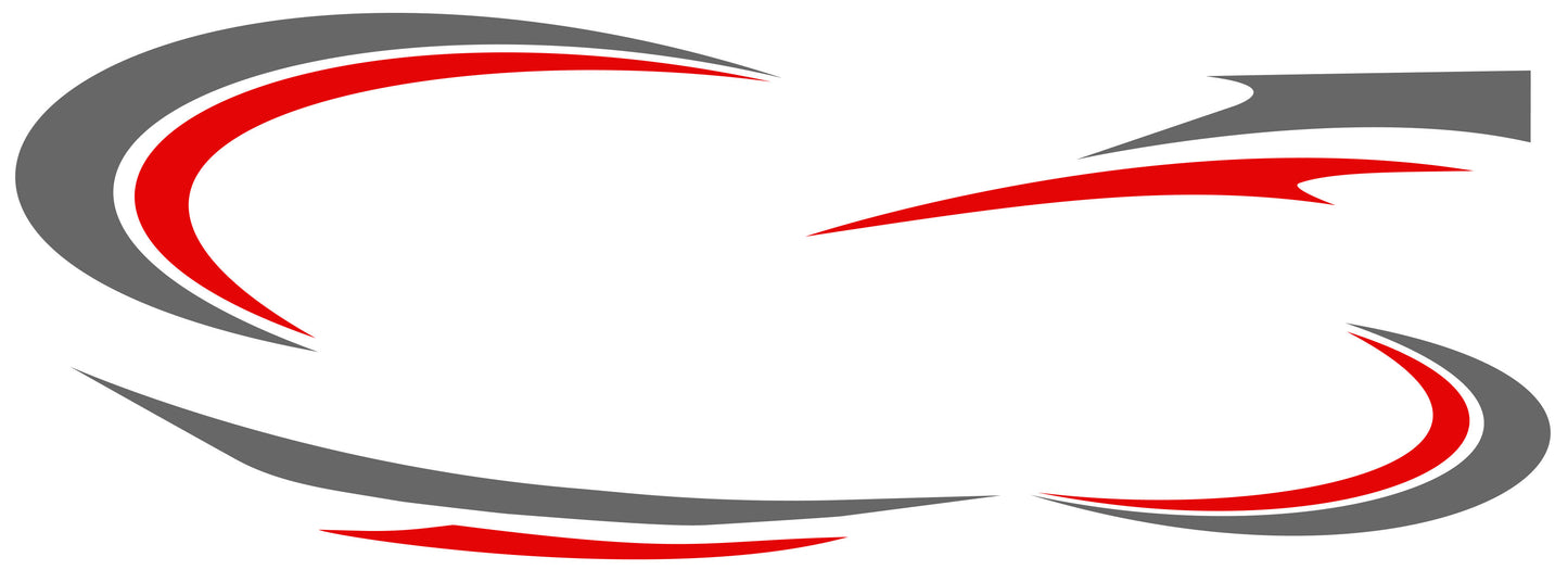 LWB Camper Vinyl Graphics Kit – 8pc Curved Stripe Decal Set by Pixel Printworks
