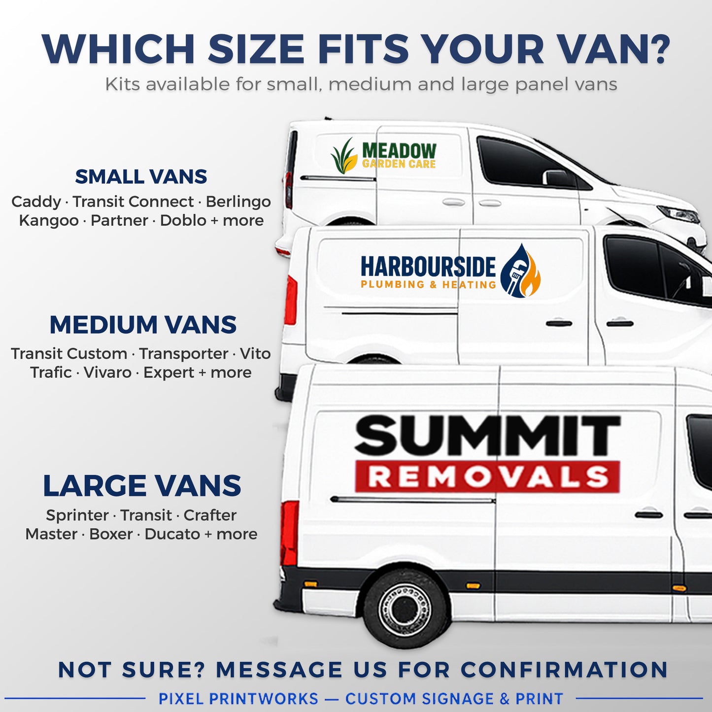 Medium Custom Van Signage Kit