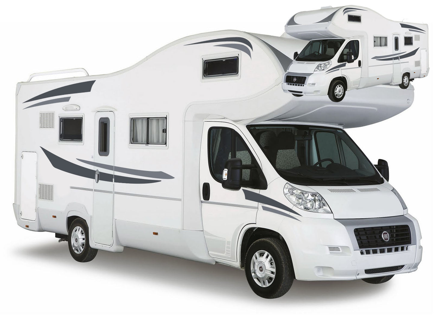 Conventional Motorhome Stripe Kit – 8pc Vinyl Decal Set