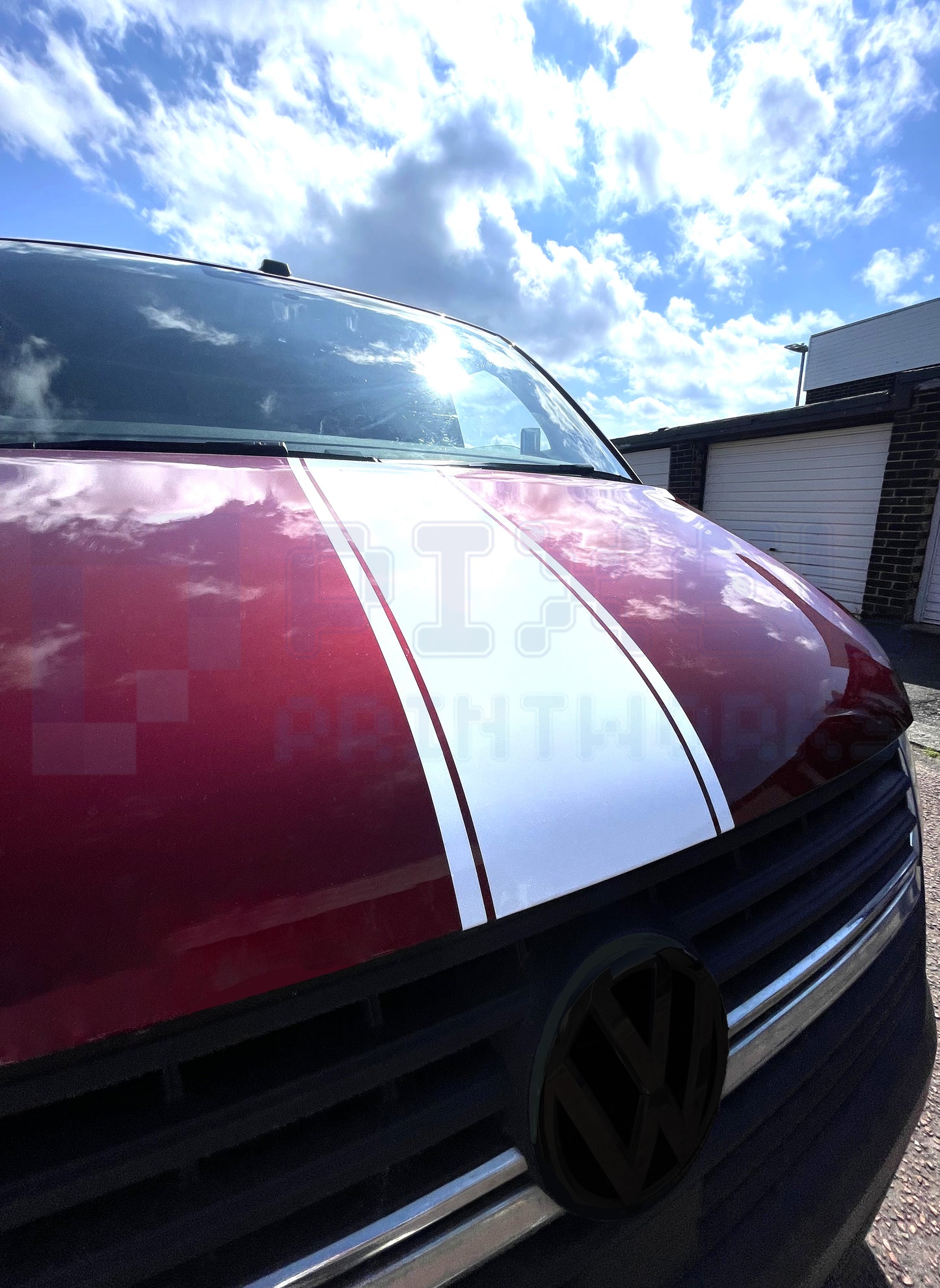 Bonnet Stripe Vinyl Decal for VW Transporter T4, T5 & T6 (1990–2023) – by Pixel Printworks