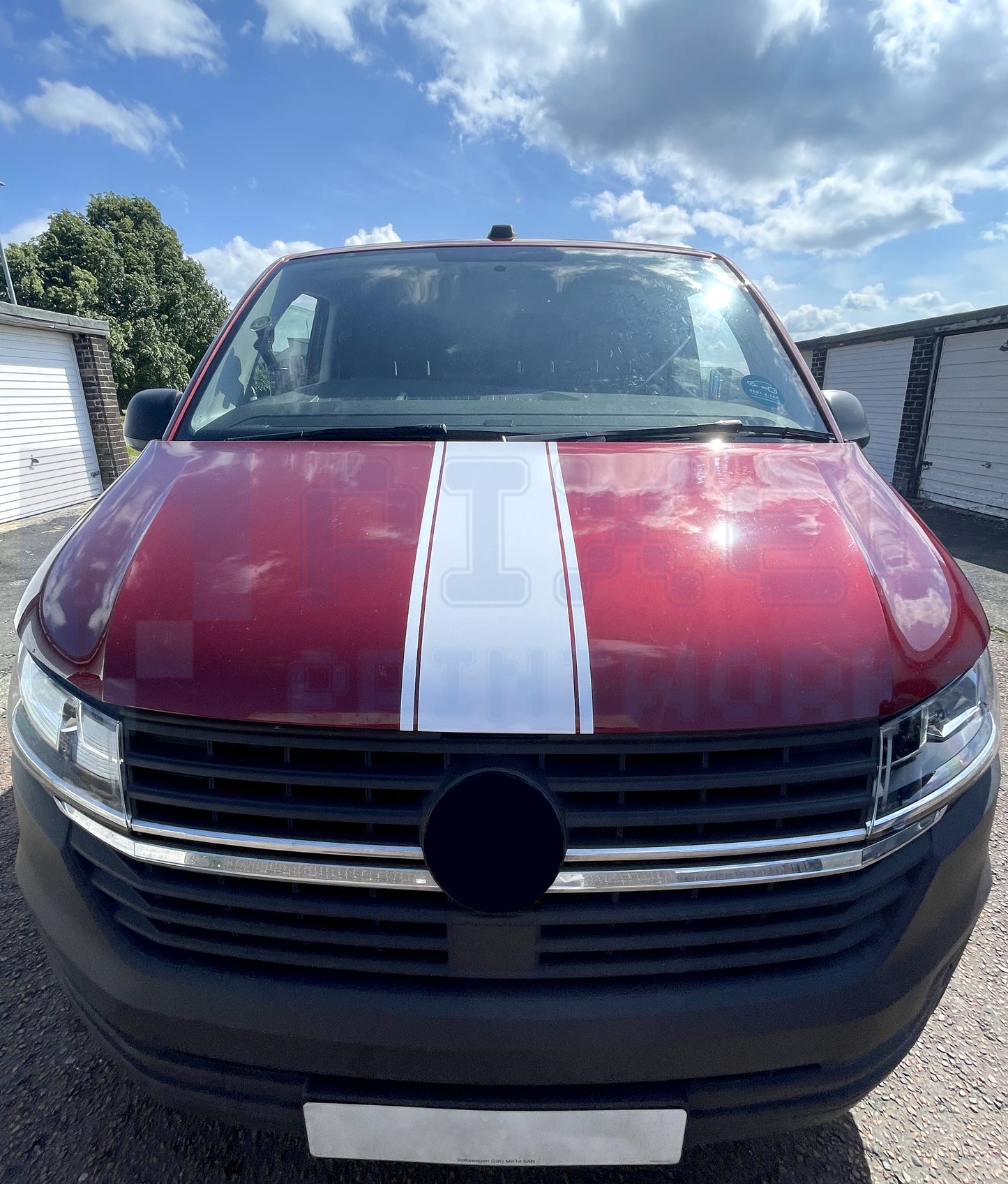 Bonnet Stripe Vinyl Decal for VW Transporter T4, T5 & T6 (1990–2023) – by Pixel Printworks