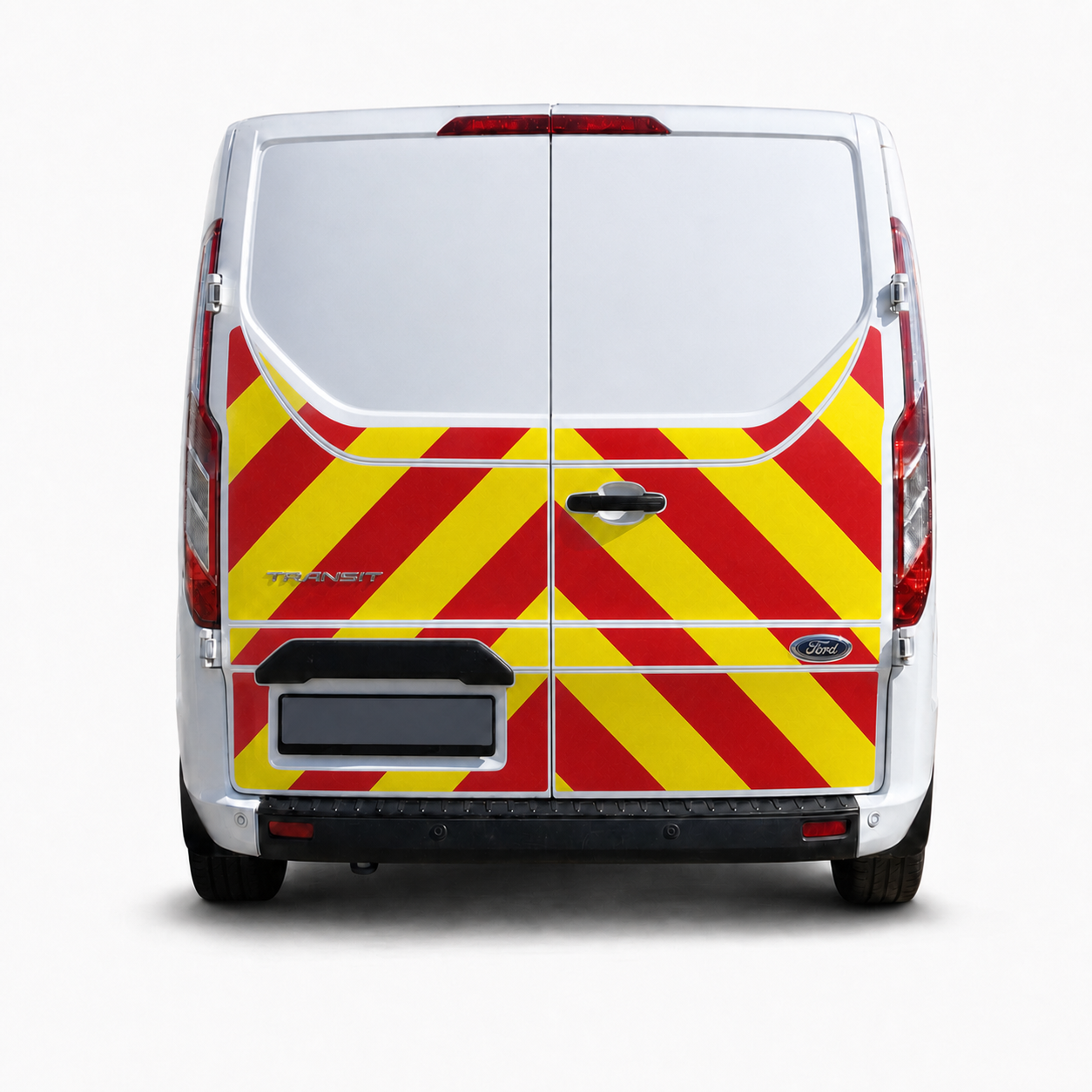 Reflective Chevron Kit — Ford Transit Custom (2013–2023) Rear