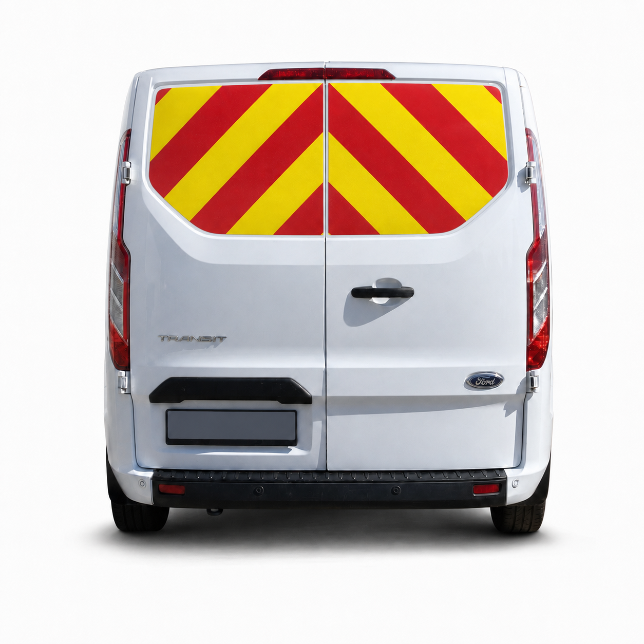 Reflective Chevron Kit — Ford Transit Custom (2013–2023) Rear