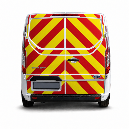 Reflective Chevron Kit — Ford Transit Custom (2013–2023) Rear
