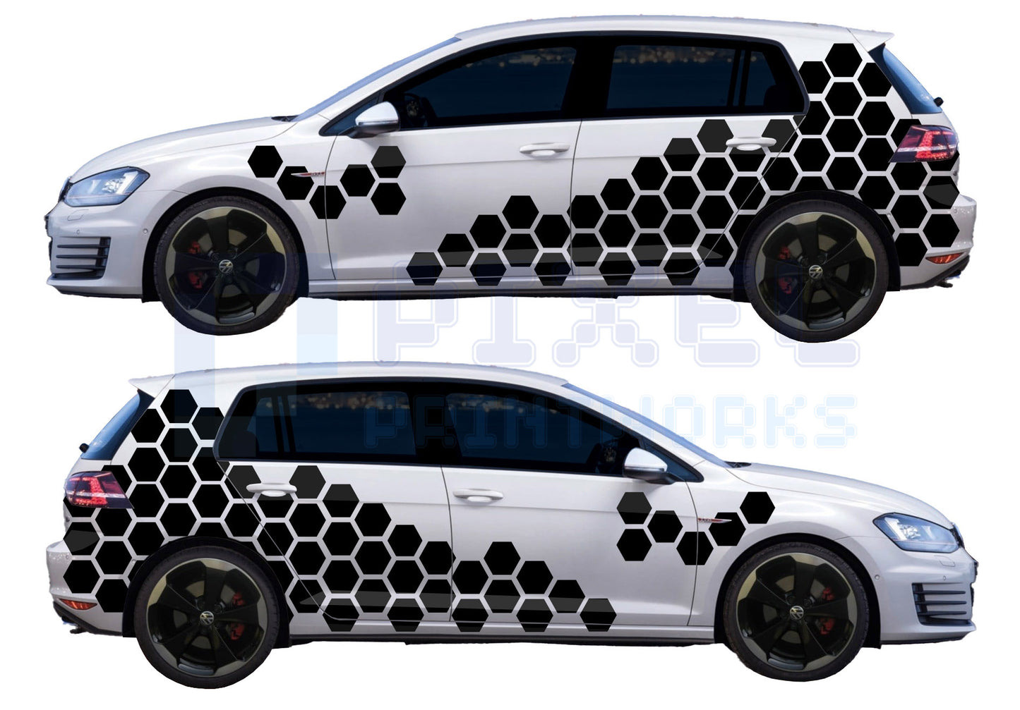 Universal Honeycomb Vinyl Graphics Kit | Suitable for All Car Models