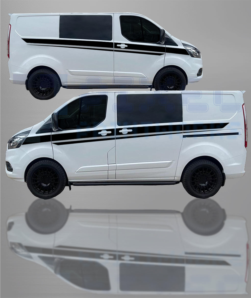 Ford Transit Custom MK8 XL & Thin Side Stripe – Vinyl Decal Kit (2014–2023) | Pixel Printworks