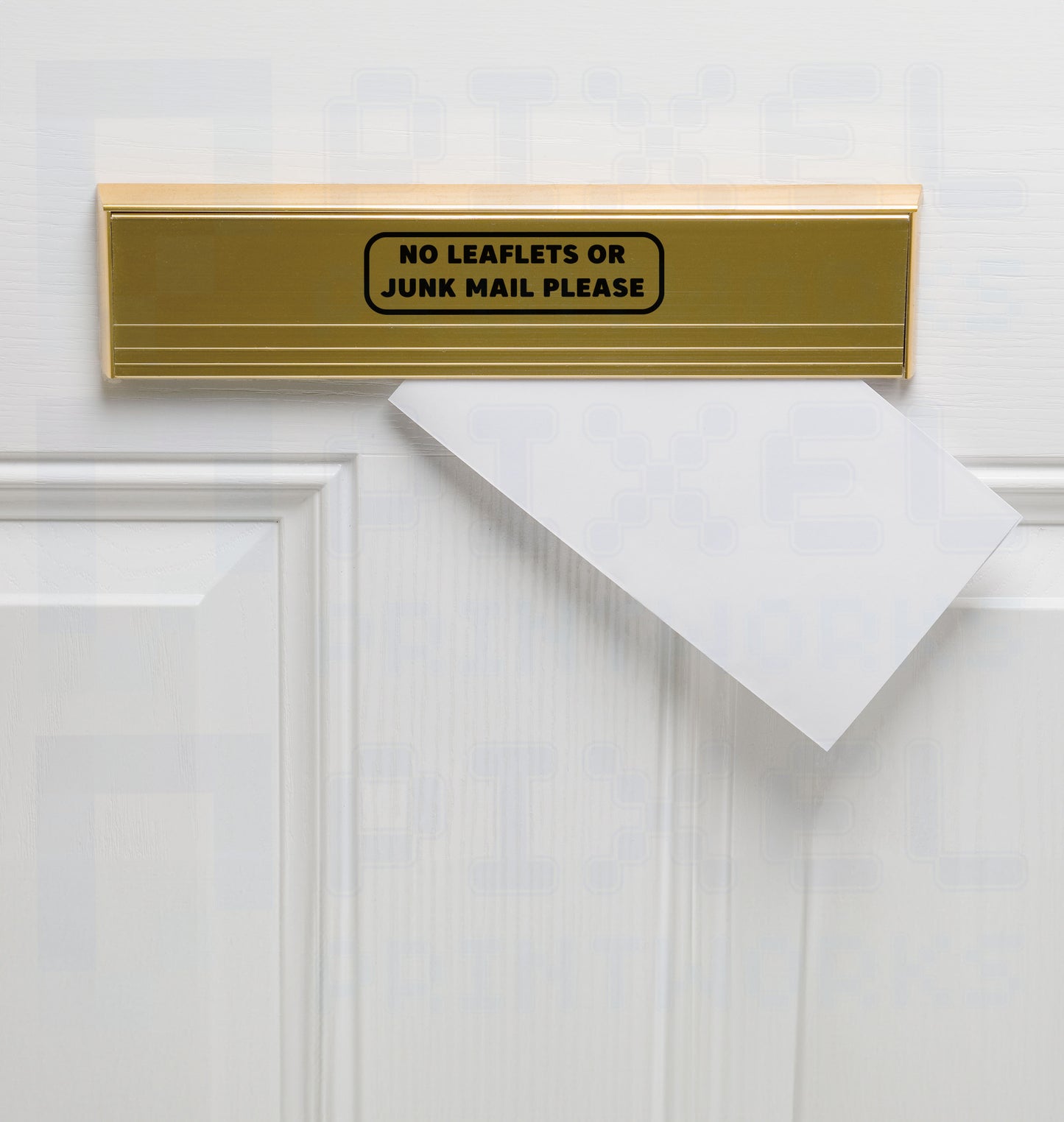 No Leaflets or Junk Mail Vinyl Letterbox Sticker – Bold & Waterproof Door Decal