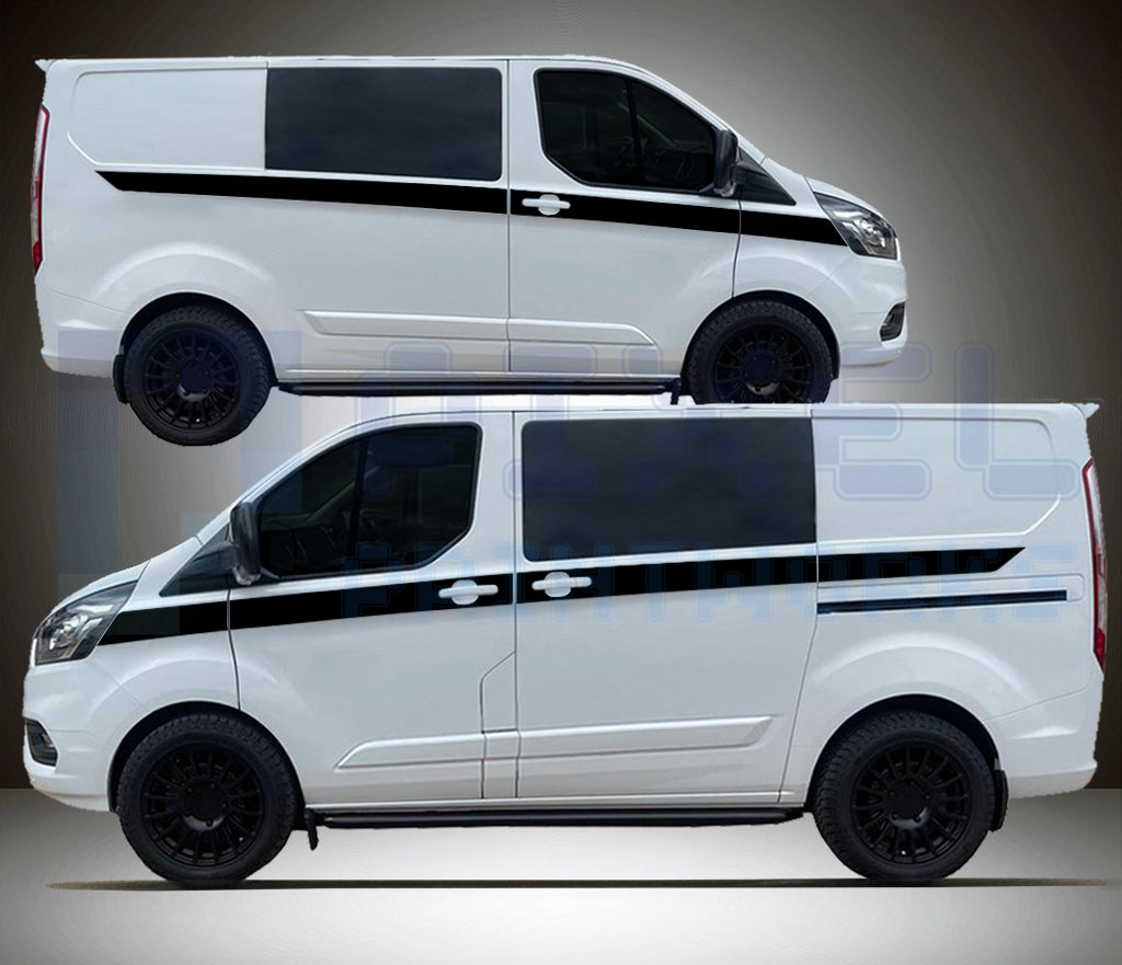 Ford Transit Custom MK8 XL Upper Door Stripe Decal – Vinyl Graphic Kit (2014–2023) | Pixel Printworks