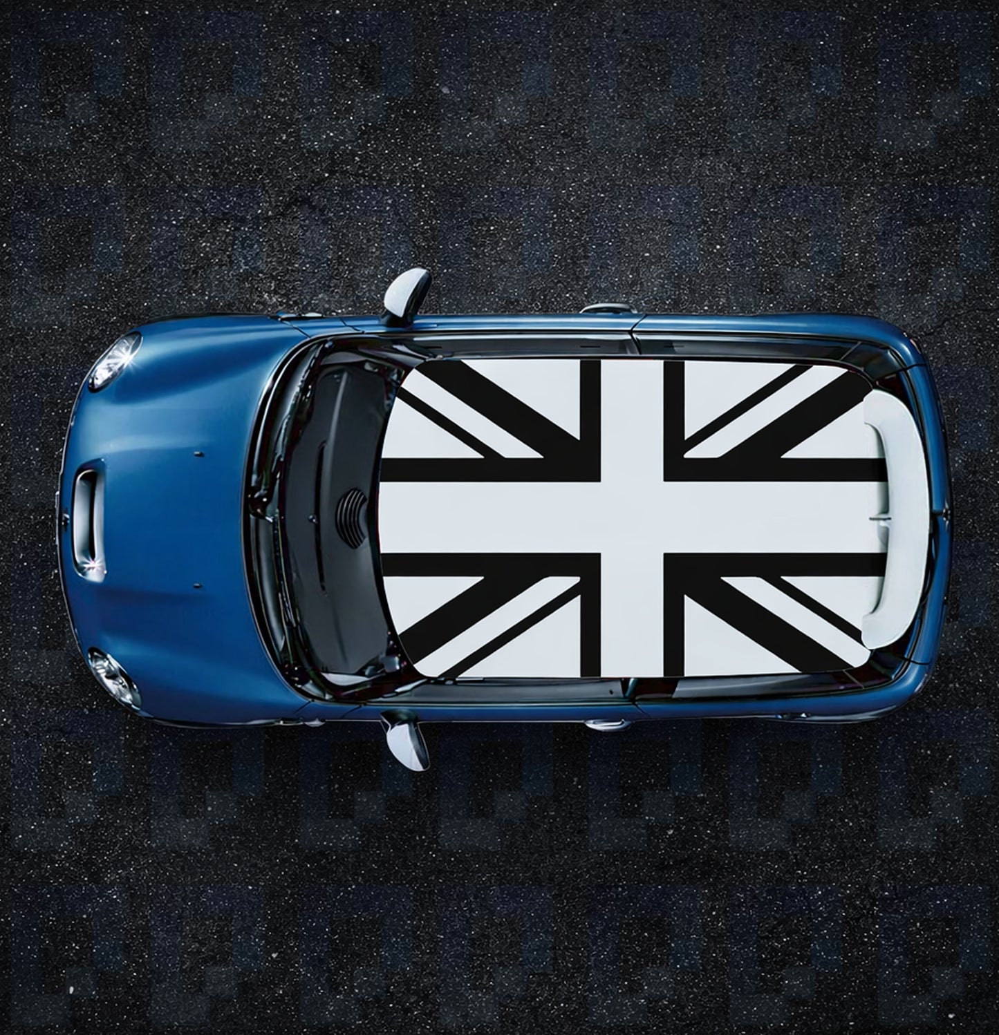 Mini Cooper Union Jack Roof Decal – Vinyl Graphic Kit (Fits R56)
