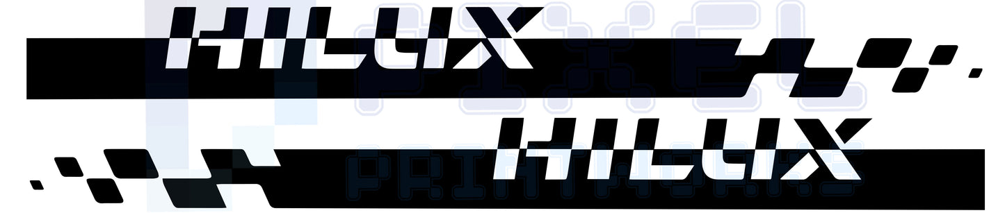 Toyota Hilux Side Stripes Vinyl Decal Kit (2015–2023) – Graphics Kit by Pixel Printworks