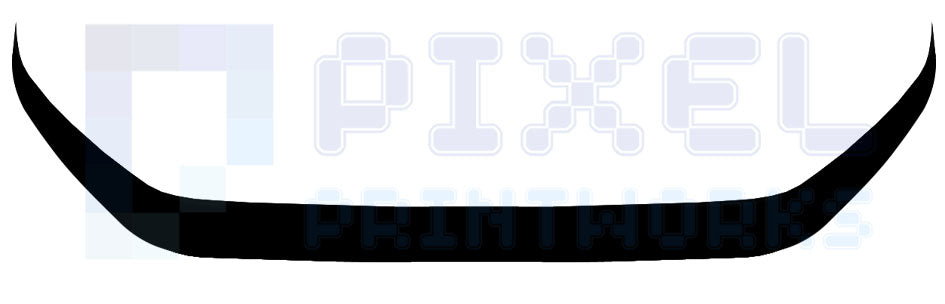 Ford Transit Custom Rear Door Contour Decal – Vinyl Stripe Graphic | Pixel Printworks