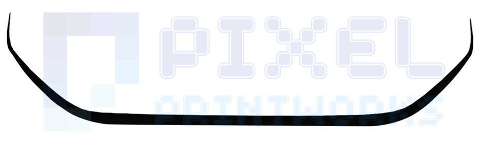 Ford Transit Custom Rear Door Contour Decal – Slim Vinyl Stripe Graphic | Pixel Printworks