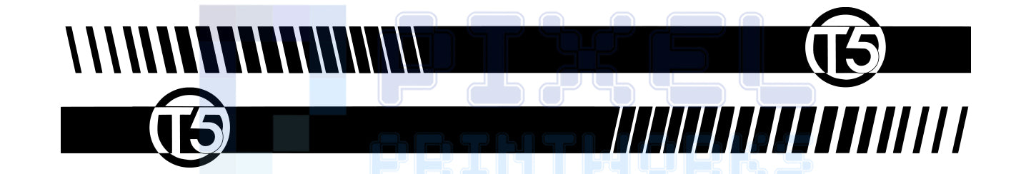 T5 Emblem Side Stripe Vinyl Decals for VW Transporter T5 (2003–2015) – Pair by Pixel Printworks