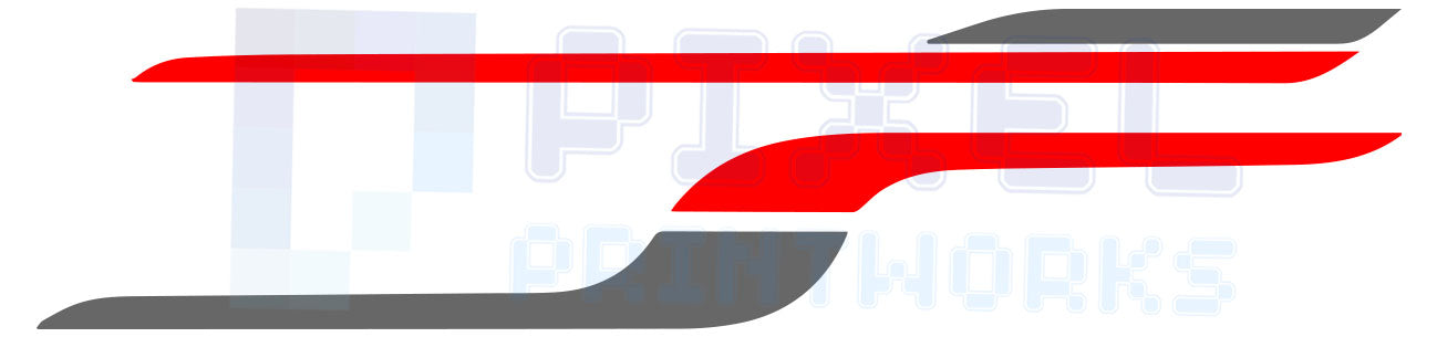 LWB Camper Vinyl Graphics Kit – 4pc Two-Tone Decal Set by Pixel Printworks