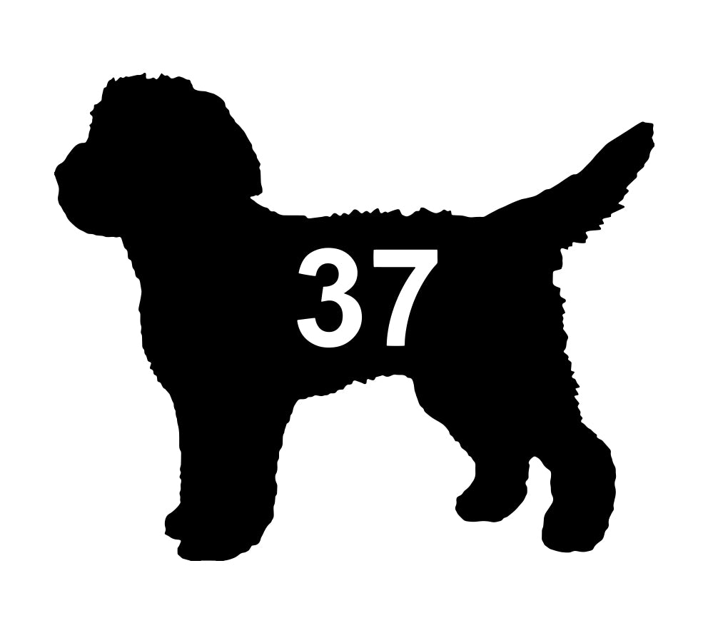 Personalised Wheelie Bin Sticker – Cockapoo Silhouette | Vinyl Decal Pack