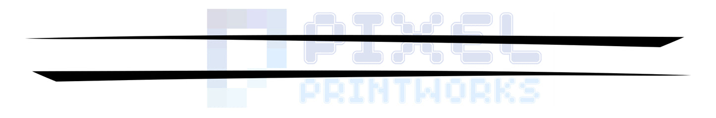 Ford Transit Custom MK8 Thin Side Stripe Decals – Sleek Vinyl Van Graphics (2014–2023)