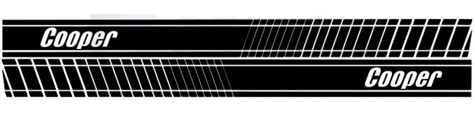 Mini Cooper Side Stripe Decals | Vinyl Graphics Kit (2006-2023) | R50 R56 F56 All Models