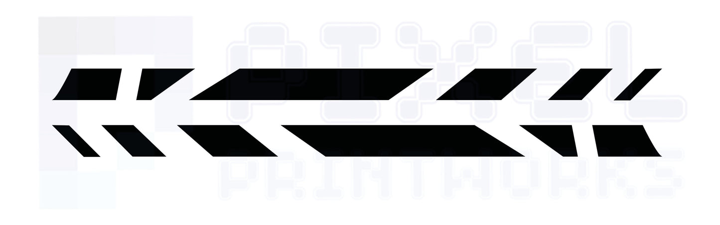 Half Side Stripe Vinyl Decals for VW Transporter T4, T5 & T6 (1990–2023)