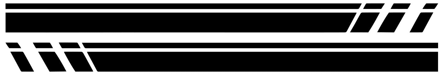Large Stuttered Side Stripe Vinyl Decals for VW Transporter T4, T5 & T6 (1990–2023) – Pair by Pixel Printworks