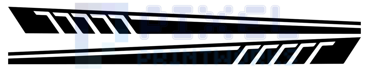 Mercedes Vito Side Stripe Decals – Vinyl Graphics | All Body Variations | Pixel Printworks