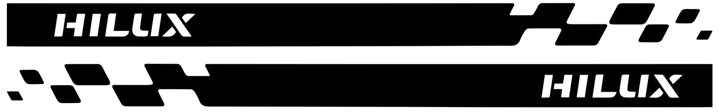 Toyota Hilux Side Stripe Decals – Sport Design Kit (2015–2023) | Pixel Printworks
