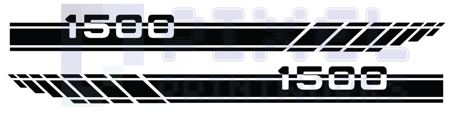 1500 Side Stripe Vinyl Graphics Kit for Dodge Ram 1500 (2009–2018) – Weatherproof Custom Decals