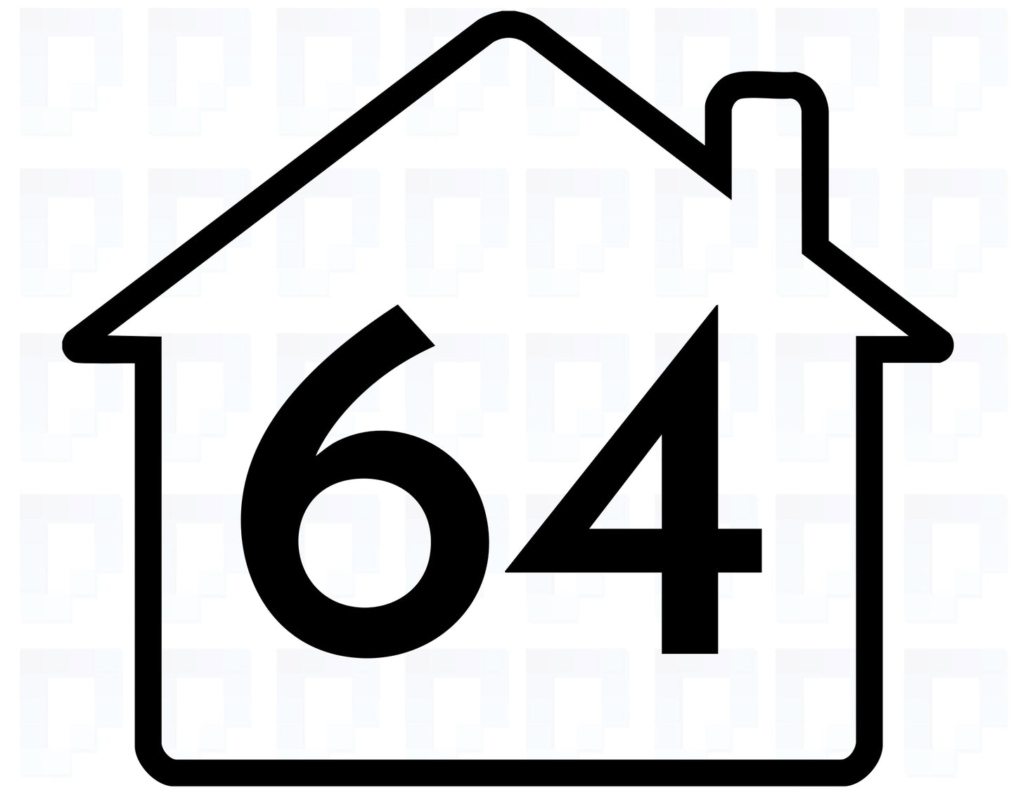 Personalised Outline House Number Wheelie Bin Sticker – Modern Vinyl Decal