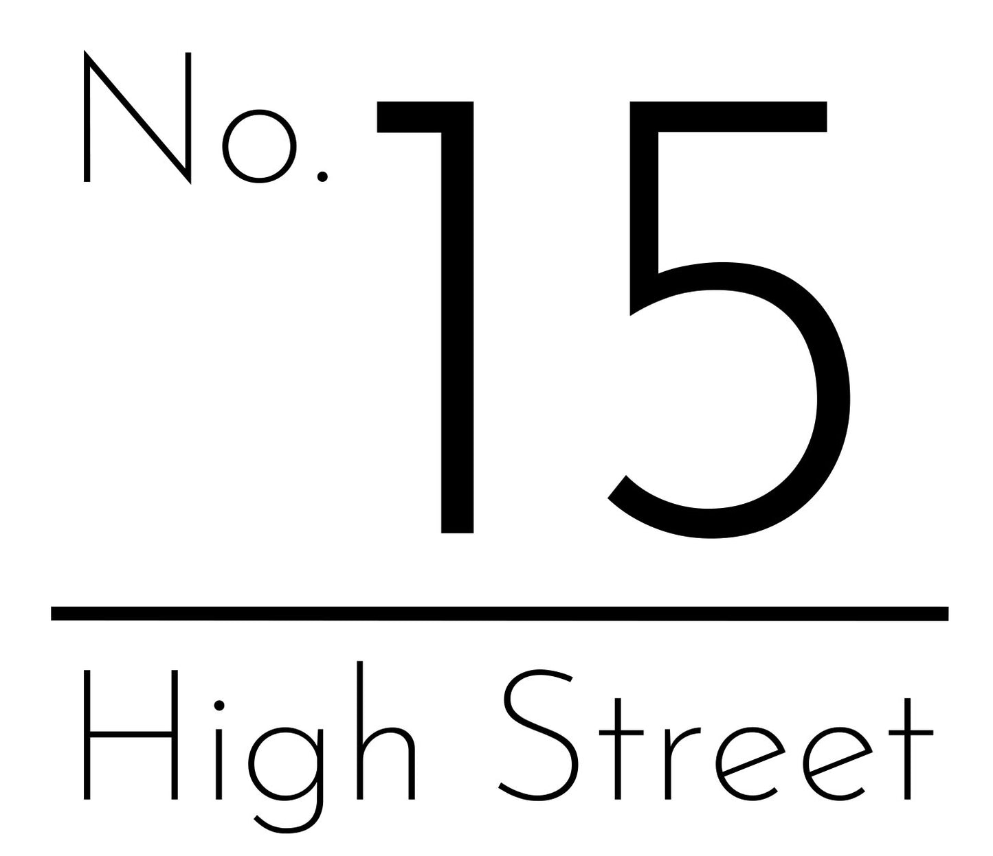 Personalised Wheelie Bin Sticker | Classic Design Vinyl Decal | Number and Street Name | Pack of 1, 2, 3 or 4