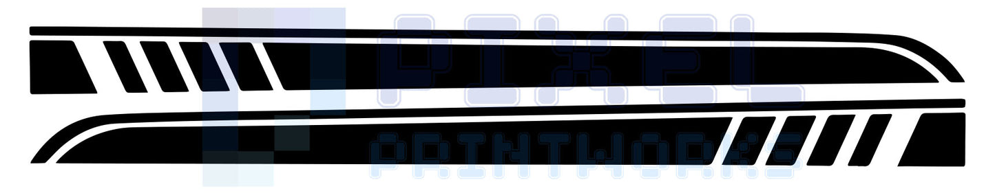 Mercedes Vito Side Stripe Decals – Vinyl Graphics | All Body Variations | Pixel Printworks