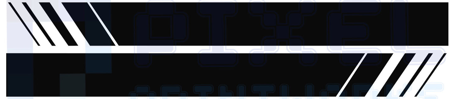 Front Wing Stripe Vinyl Decals for VW Transporter T5 & T6 (2003–2015) – Pair by Pixel Printworks