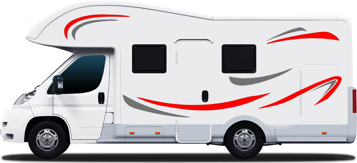 Conventional Motorhome Stripe Kit – 10pc Vinyl Decal Set