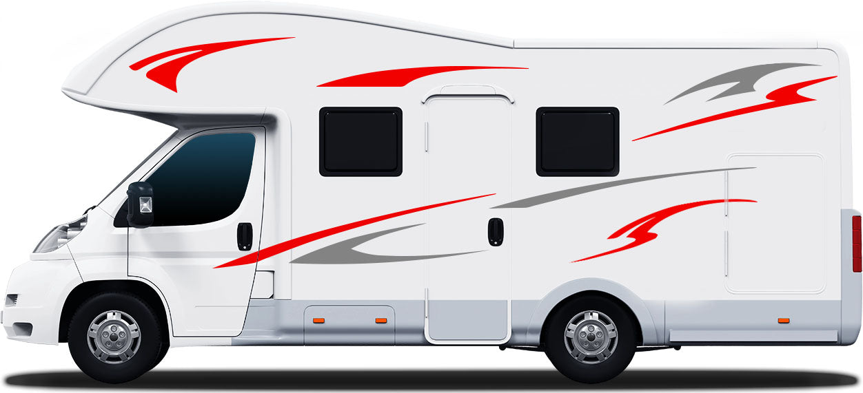 Conventional Motorhome Graphics Kit – 12pc Vinyl Decal Set