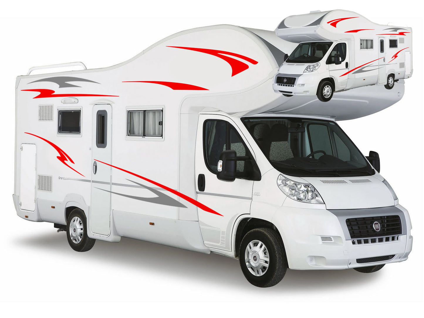 Conventional Motorhome Graphics Kit – 12pc Vinyl Decal Set