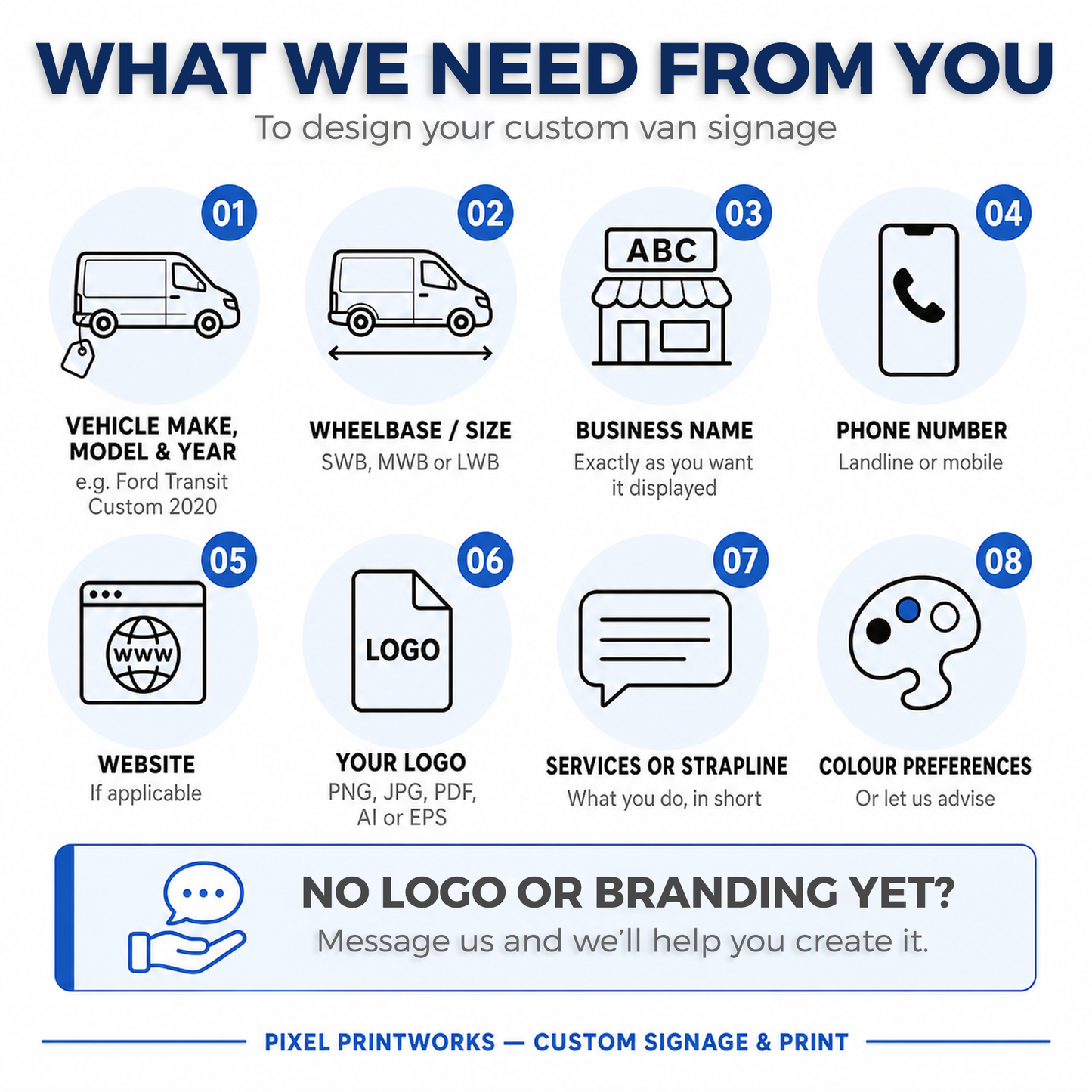 Medium Custom Van Signage Kit