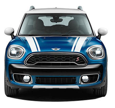 Bonnet & Boot Stripe Decals for Mini Cooper Countryman Full Kit | Vinyl Kit for R60 & F60